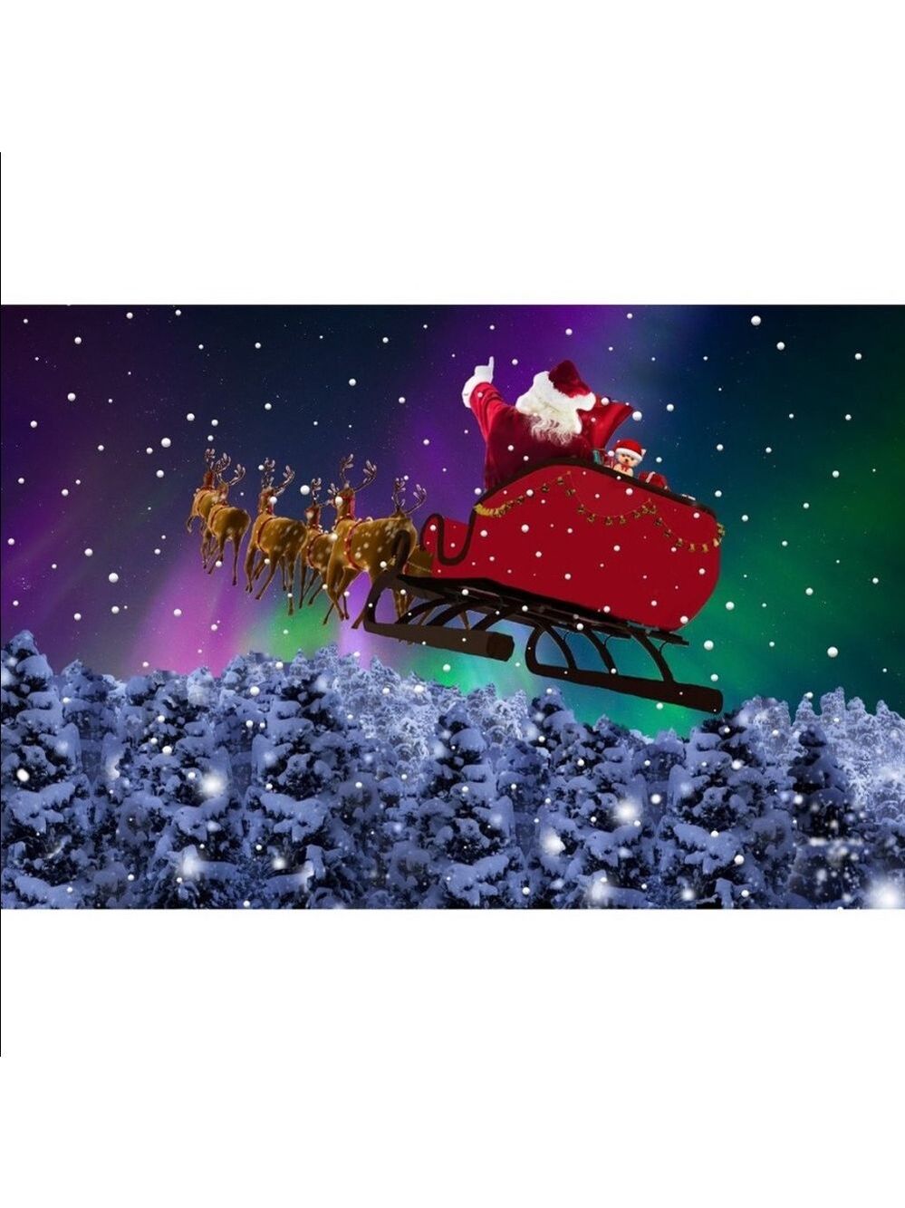 50 10X13 Poly Mailers Santa Aurora Borealis Christmas Envelopes PRICE IS FIRM - Picture 5 of 5